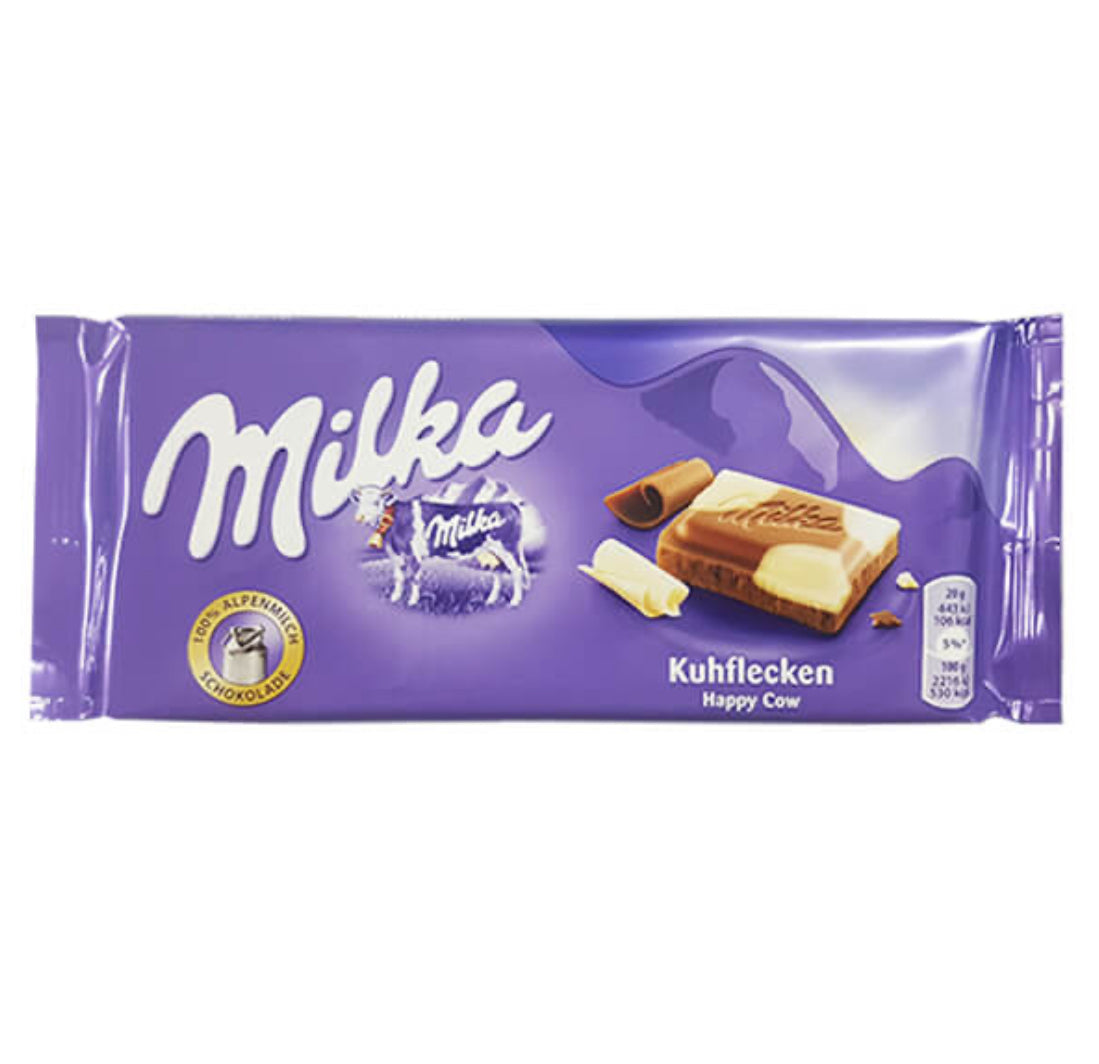 Milka chocolate and milk 130g
