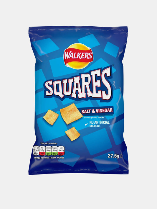 Walkers Squares Salt & Vinegar