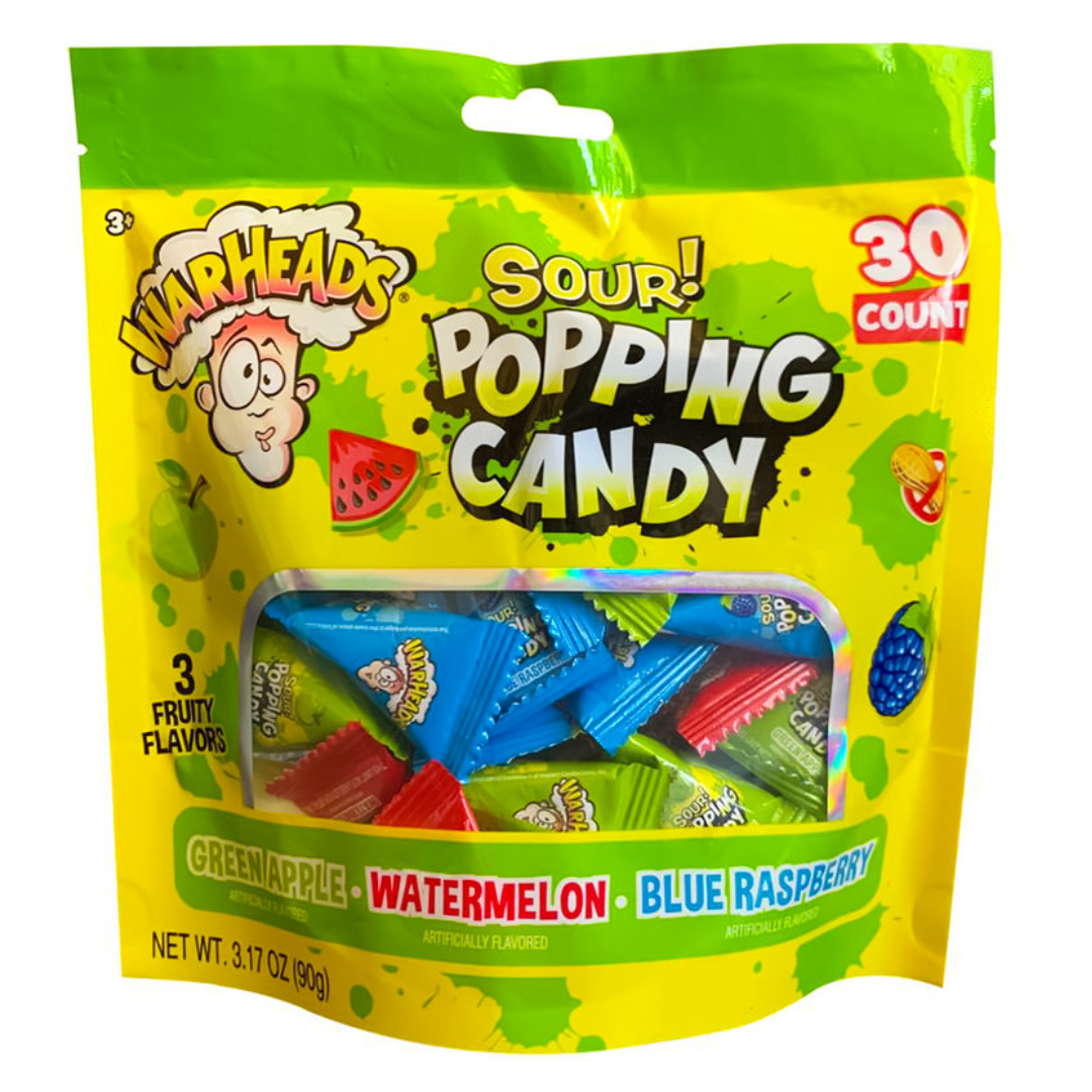 Warheads sour popping candy