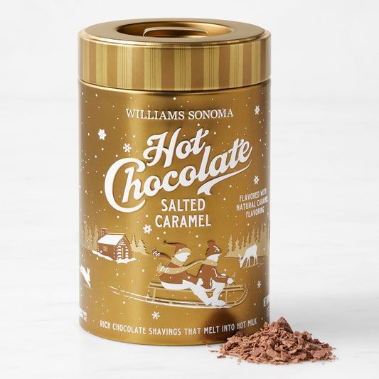 A Williams sonoma hot chocolate Salted caramel